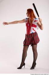 TINA STANDING POSE WITH BASEBALL BAT #2